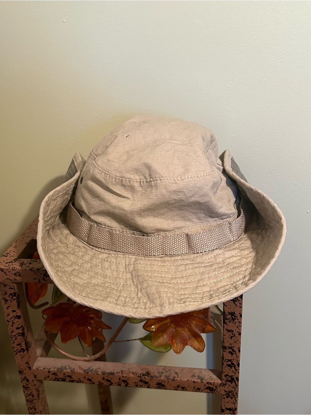 Swiss Tech Performance Gear Boonie Hat L/XL Tan Khaki Snap Up Safari Fish Hike